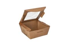100% Fair saladebak 350ml karton 90x90x45mm 12x40st