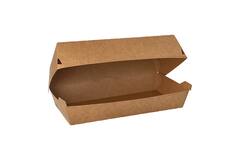 100% Fair baguetteboxen bruin karton 220x105x75mm 7x25st