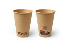 Kraft sausbakjes/koffiebekers 180ml karton Ø7x9,2cm 20x50st