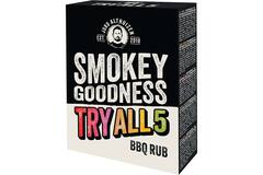Smokey Goodness barbecuerub proefpakket 5 rubs 6x250g